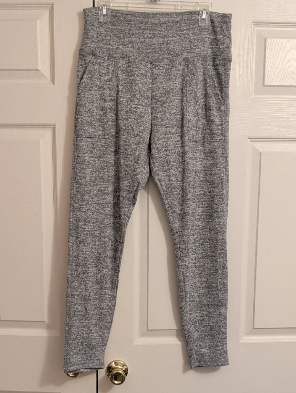a new day Heather Light Gray Knit Lounge Leggings NWOT